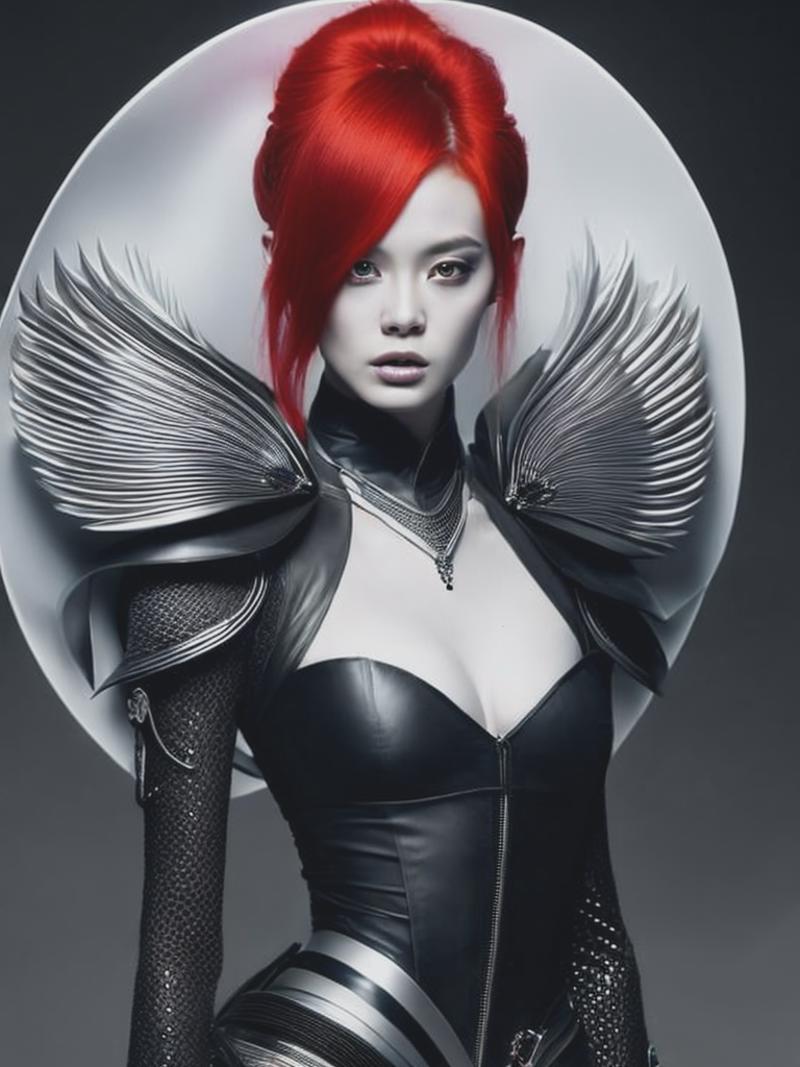 11802-1851205670-Fashion Concept, Royal portrait in her pure white exoskelet armour in the style of illustration and fashion by Zhang Jingna, eve.png